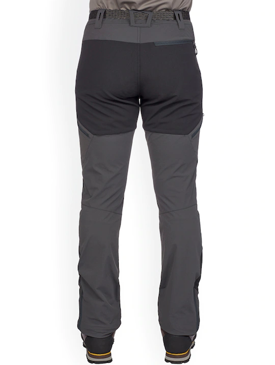 Charcoal Grey Regular Fit Solid Formal Trousers